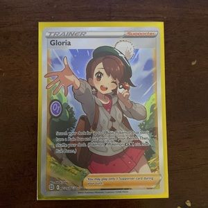 Gloria Pokémon trainer card